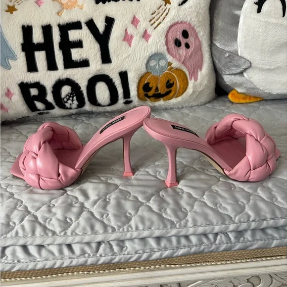Nine West Pink Braided Heels - Picture 4 of 6